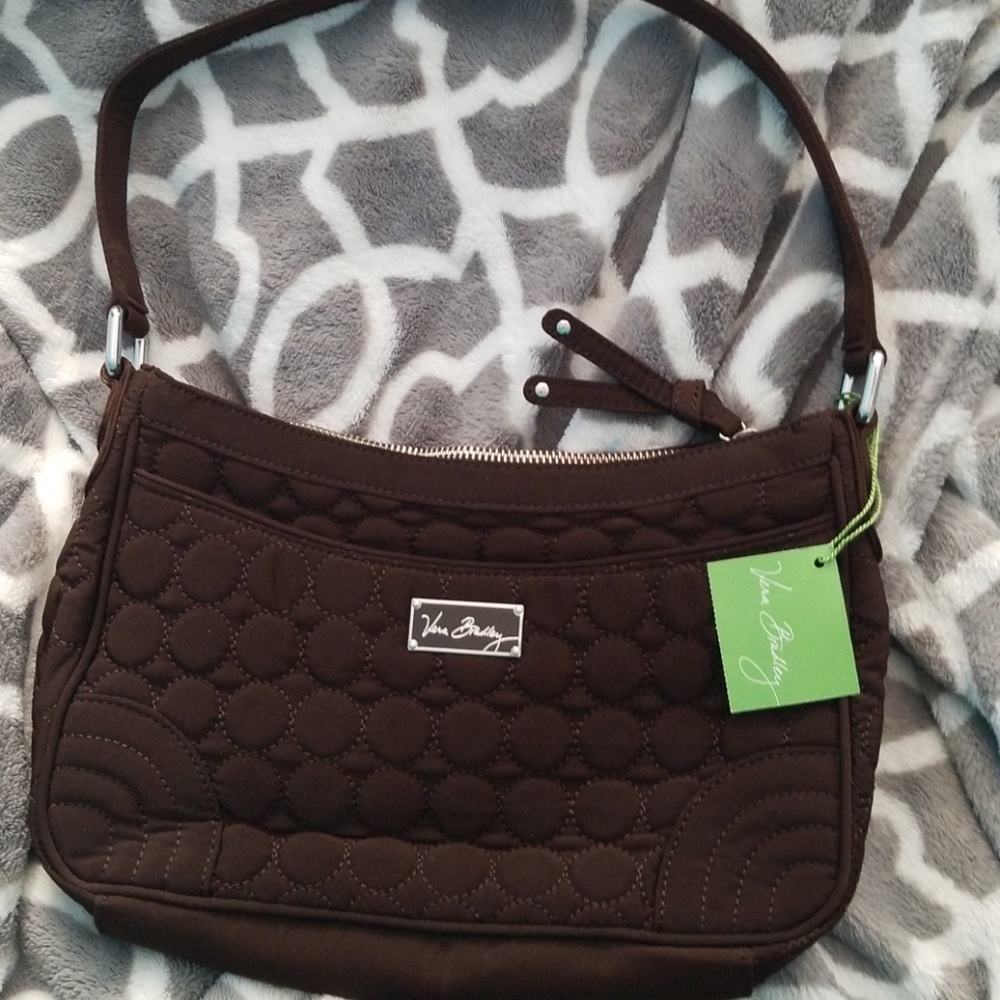 Vera Bradley Brown Shoulder Bag NWT